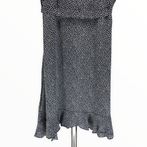 Missguided Maternity Blue Mini Heart Print Ruffle Surplice Deep V Mini Dress NWT - Picture 8 of 14